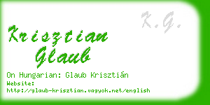 krisztian glaub business card
