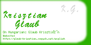 krisztian glaub business card